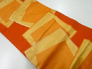 リサイクル　色紙模様織出し名古屋帯
